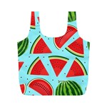 Blue Watermelon Full Print Recycle Bag (M) Back