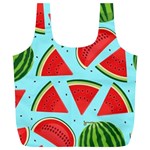 Blue Watermelon Full Print Recycle Bag (XL) Front