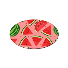 Red Watermelon  Sticker (oval) by ConteMonfrey