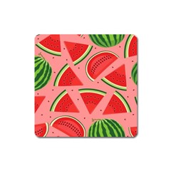 Red Watermelon  Square Magnet by ConteMonfrey