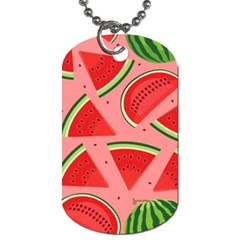 Red Watermelon  Dog Tag (one Side) by ConteMonfrey