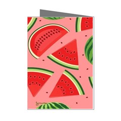 Red Watermelon  Mini Greeting Cards (pkg Of 8) by ConteMonfrey