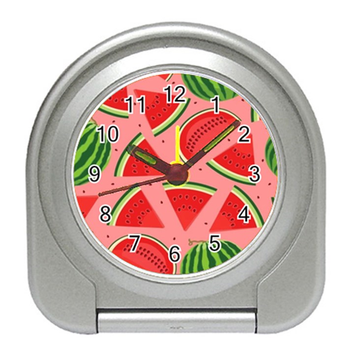 Red Watermelon  Travel Alarm Clock