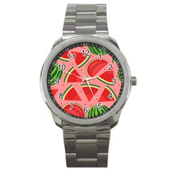 Red Watermelon  Sport Metal Watch by ConteMonfrey