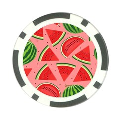 Red Watermelon  Poker Chip Card Guard (10 Pack) by ConteMonfrey