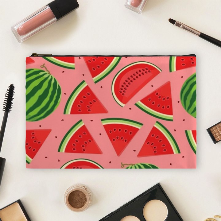 Red Watermelon  Cosmetic Bag (Large)