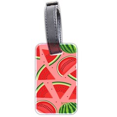 Red Watermelon  Luggage Tag (two Sides) by ConteMonfrey