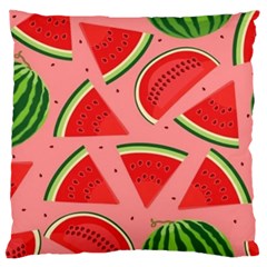 Red Watermelon  Large Cushion Case (one Side) by ConteMonfrey