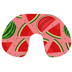 Red Watermelon  Travel Neck Pillow by ConteMonfrey