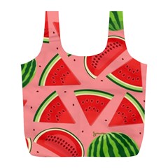 Red Watermelon  Full Print Recycle Bag (l) by ConteMonfrey