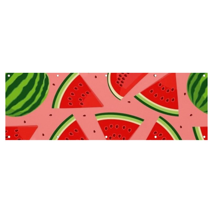 Red Watermelon  Banner and Sign 12  x 4 