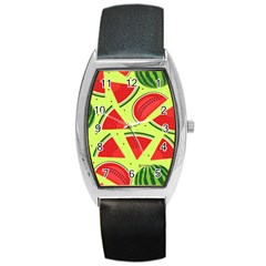 Pastel Watermelon   Barrel Style Metal Watch by ConteMonfrey