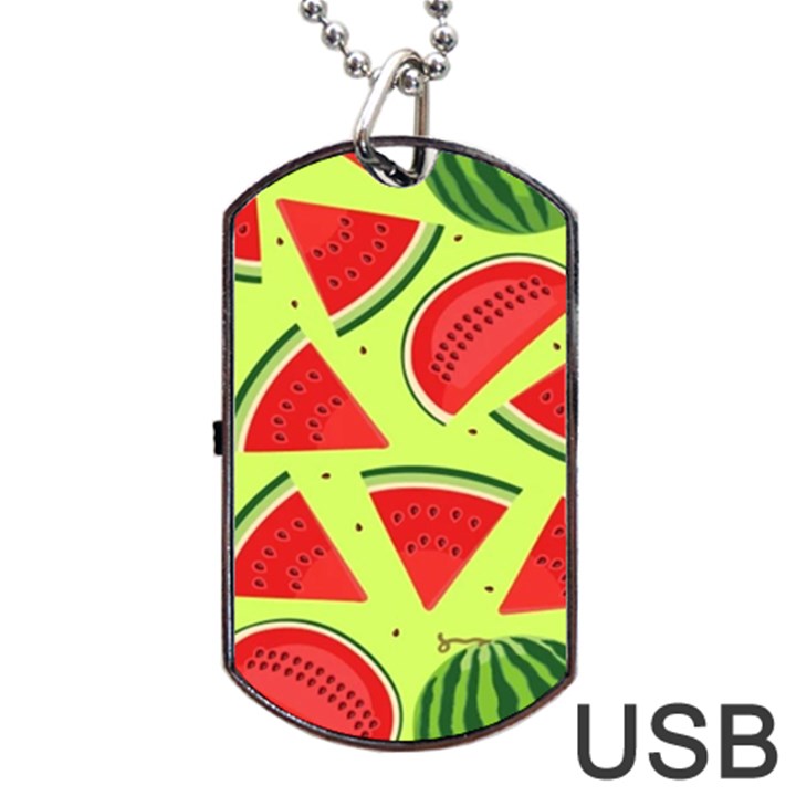 Pastel Watermelon   Dog Tag USB Flash (Two Sides)