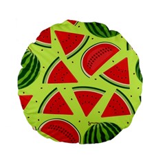 Pastel Watermelon   Standard 15  Premium Flano Round Cushions by ConteMonfrey