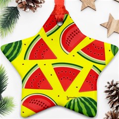 Yellow Watermelon   Ornament (star) by ConteMonfrey