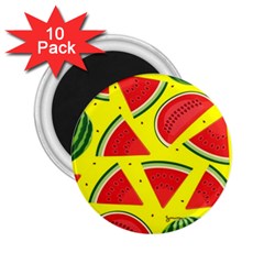 Yellow Watermelon   2 25  Magnets (10 Pack)  by ConteMonfrey