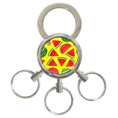 Yellow Watermelon   3-ring Key Chain by ConteMonfrey