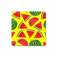 Yellow Watermelon   Square Magnet by ConteMonfrey