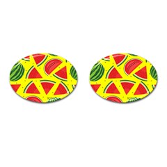 Yellow Watermelon   Cufflinks (oval) by ConteMonfrey