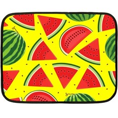 Yellow Watermelon   Fleece Blanket (mini) by ConteMonfrey