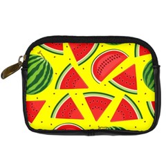 Yellow Watermelon   Digital Camera Leather Case by ConteMonfrey