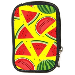 Yellow Watermelon   Compact Camera Leather Case by ConteMonfrey