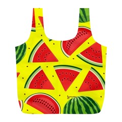 Yellow Watermelon   Full Print Recycle Bag (l) by ConteMonfrey