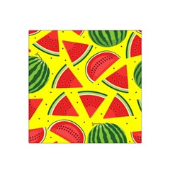 Yellow Watermelon   Satin Bandana Scarf 22  X 22  by ConteMonfrey