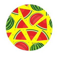 Yellow Watermelon   Mini Round Pill Box by ConteMonfrey