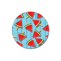 Blue Watermelon Popsicle  Magnet 3  (Round)