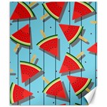 Blue Watermelon Popsicle  Canvas 8  x 10  8.15 x9.66  Canvas - 1