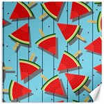 Blue Watermelon Popsicle  Canvas 12  x 12  11.4 x11.56  Canvas - 1