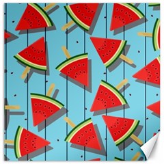 Blue Watermelon Popsicle  Canvas 20  X 20  by ConteMonfrey