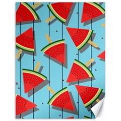 Blue Watermelon Popsicle  Canvas 18  x 24 