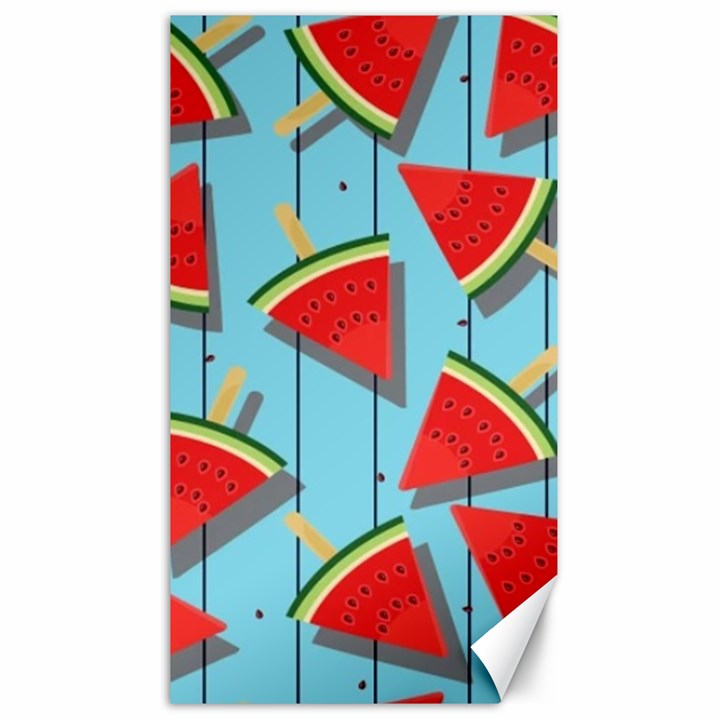 Blue Watermelon Popsicle  Canvas 40  x 72 