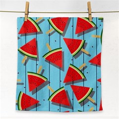 Blue Watermelon Popsicle  Face Towel