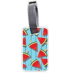 Blue Watermelon Popsicle  Luggage Tag (one Side) by ConteMonfrey