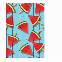 Blue Watermelon Popsicle  Large Garden Flag (Two Sides)