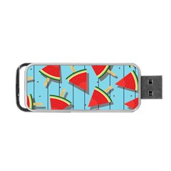 Blue Watermelon Popsicle  Portable Usb Flash (one Side) by ConteMonfrey