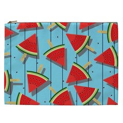 Blue Watermelon Popsicle  Cosmetic Bag (xxl) by ConteMonfrey