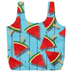 Blue Watermelon Popsicle  Full Print Recycle Bag (XL)