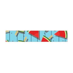 Blue Watermelon Popsicle  Flano Scarf (Mini)