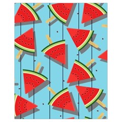 Blue Watermelon Popsicle  Drawstring Bag (Small)