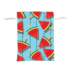 Blue Watermelon Popsicle  Lightweight Drawstring Pouch (M)