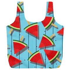 Blue Watermelon Popsicle  Full Print Recycle Bag (XXL)