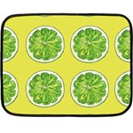 Yellow Lemonade  Fleece Blanket (Mini) 35 x27  Blanket