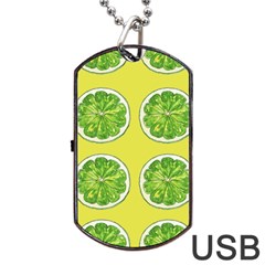 Yellow Lemonade  Dog Tag Usb Flash (one Side) by ConteMonfrey