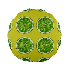 Yellow Lemonade  Standard 15  Premium Round Cushions by ConteMonfrey