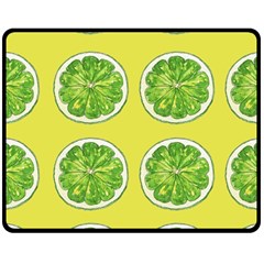 Yellow Lemonade  Double Sided Fleece Blanket (medium)  by ConteMonfrey