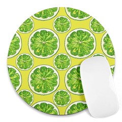 Lemon Cut Round Mousepad by ConteMonfrey